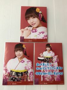 NMB48 植村梓「2018 January-rd[2018福袋]」生写真3枚コンプ。A.B.C。