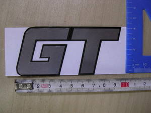 GT sticker decal silver black borderless Yamaha Suzuki mini tray 50 80 125 250 380