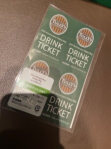 タリーズ ドリンクチケット タリーズコーヒー TULLY'S coffee チケット 5枚