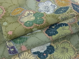 着物屋こころ■上質な小紋 辻が花 着丈168.5cm 裄72.5cm 正絹 逸品 未使用 B-dk1564