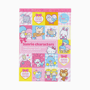 :[ new goods!!] Sanrio character z8 design memory seal A6 memo pad 144 sheets 2017 year ki Kirara Kitty putty .&jimi- marron cream 