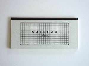 yuruliku × ツバメノート　NOTEPAD Section（方眼）一筆箋　活版印刷　日本製