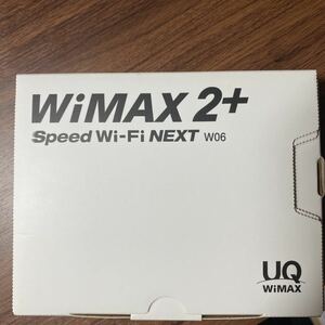 美品 UQ WiMAX 2+ Speed Wi-Fi NEXT W06 モバイルルーター ブラック×ブルー UQ版