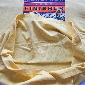 第24回 1996 JAL HONOLULU MARATHON FINISHER ホノルルマラソン完走記念Tシャツ 黄系 サイズ US M USA製 DC CARD/JAL/NIKE NIKE社製の画像7