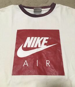 一点物 80s 90s ビンテージ Tシャツ 古着 ナイキAirMax 銀タグ リンガー ストリートNike メンズMレディースOK/ USA city boy アメカジ