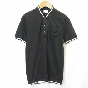 LACOSTE ビッグワニ ノーカラー ポロシャツ size2/ラコステ　0403