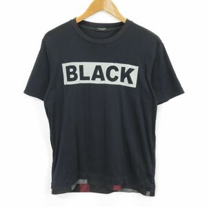 BLACK LABEL CRESTBRIDGE ロゴ チェックレイヤード Tシャツ sizeM/ブルーレーベル・クレストブリッジ　0503