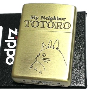 ZIPPO となりのトトロ かわいい トトロ スタジオ ジブリ 横顔 ジッポ ライター 可愛い キャラクター アニメ レディース メンズ プレゼント