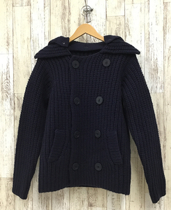 127BH TMT HANDKNIT LOW GUAZE PEA COAT ティーエムティー TKN-F1903 ニット コート 【中古】