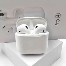 ☆送料無料☆Apple AirPods 型 Pro4 白 高品質 新品未使用 Bluetooth 5.0+EDR ワイヤレスイヤホン iPhone iPad Mac対応 Sony Bose 代替_画像2