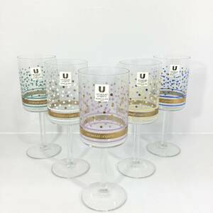 【未使用】 SASAKI GLASS ササキグラス emanuel ungaro グラス ガラス ワイングラス 5脚セット F5