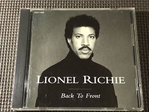 ライオネル・リッチー グレイテスト・ヒッツ バック・トゥ・フロント LIONEL RICHIE BACK TO FRONT ベスト盤 CD