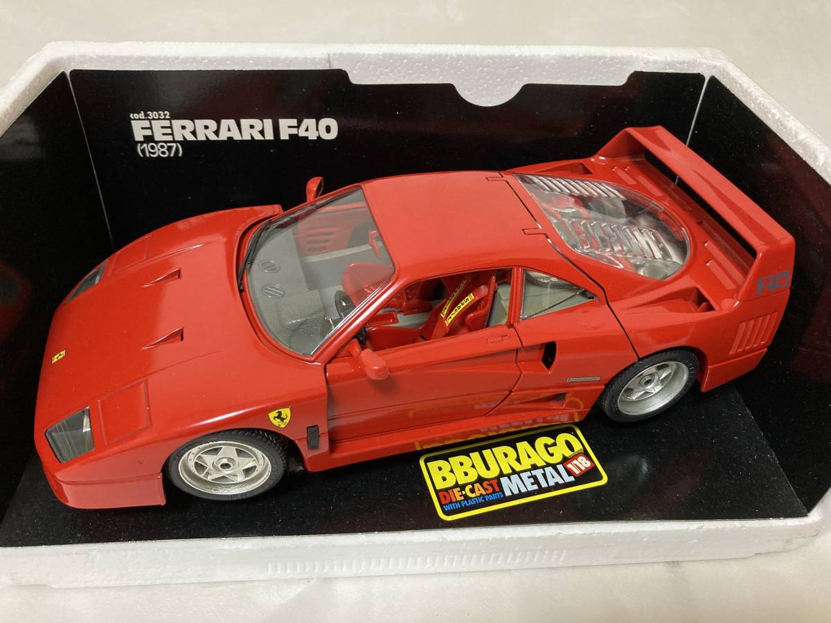完売】 珍しい ミニカー 模型 おもちゃ フェラーリ FERRARI F40 1 43 YEAR 1987 WITH SHOWCASE RED  並行輸入品 idvn.com.vn