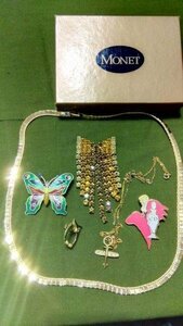  Dior Monet. box attaching necklace silver made the 7 treasures brooch etc. letter pack post service light possible 0625U2G