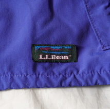 90s USA製 L.L.Bean エルエルビーン ナイロンジャケット ブルー×ブラック マウンテンパーカー アノラックパーカー_画像5