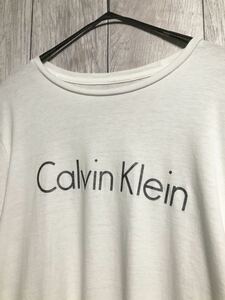 【ロゴT】90s calvin kleinプリントTシャツ/カルバンクラインTシャツ WHITE