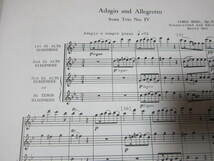 ♪輸入楽譜（サックス・トリオ）Adagio and Allegretto: Saxophone Trio　ジェームズ・フック　サクソフォン　パート譜付き_画像3