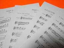 ♪輸入楽譜（サックス・トリオ）Adagio and Allegretto: Saxophone Trio　ジェームズ・フック　サクソフォン　パート譜付き_画像4
