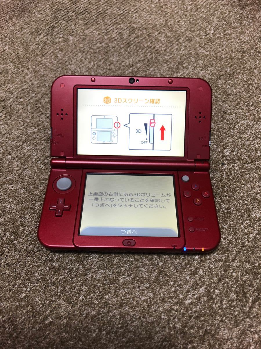 ☆未使用品☆極美品Newニンテンドー3DS LLメタリックレッド 生産終了訳-