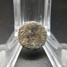 古代ローマ コイン ブロンズ 銅貨 神 アンティーク 発掘品 出土品 古銭 J1 ⑦_画像1