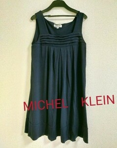 MICHEL　KLEIN　ミッシェルクラン　ネイビー　トップス ワンピース