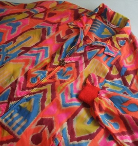 Vintage 60s Cober Knit нейлон Wind брейкер жакет Vintage американский производства Sportswear носорог ke neon цвет TALON UNION MADE