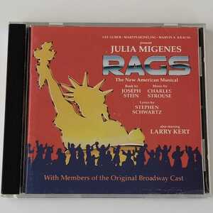 【輸入盤CD】RAGS ORIGINAL BROADWAY CAST ミュージカル (SK 42657) Julia Migenes, Larry Kert, Charles Strouse, チャールズ・ストラウズ