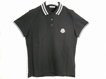 サイズM■新品 本物保証■モンクレール/SS POLO/半袖/ポロシャツ/POLO SHIRT/レディース/MONCLER/999/ブラック/黒_画像2