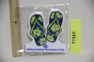 Hilton Grand Vacations Club beach sandals magnet magnet Hill ton Grand bake-shon Club Hawaii Hawaii sightseeing . earth production goods 