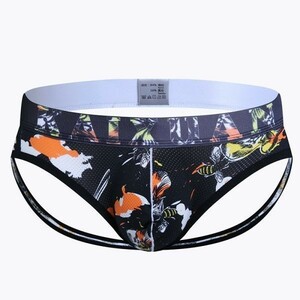 1 jpy jockstrap men's ero underwear lack crack lack crack jok strap man underwear T-back sexy underwear H0071 black 3L