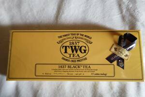 1837 TWG TEA 紅茶　ブラックティー　ティーバッグ　シンガポール　賞味期限2024年9月 37.5ｇ　高級　新品未開封　紙袋付き　即決