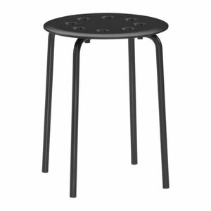 Art hand Auction ☆IKEA☆ MARIUS Hocker, Schwarz Sitzdurchmesser: 32 cm Breite: 40 cm Sitzhöhe: 45 cm u 2h, Handgefertigte Artikel, Möbel, Stuhl, Tisch, Schreibtisch