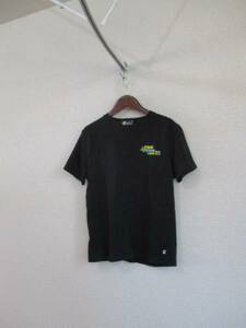 COMMECA黒プリントTシャツ(USED）52017