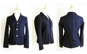  unused #BEAMS BOY[ Beams Boy ] navy gold 3. button b leather jacket 0 number 