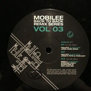 Pan-Pot , Sebo K / Mobilee Back To Back Remix Series Vol 03
