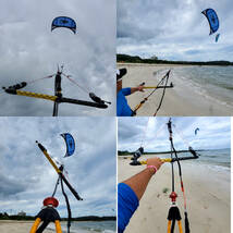 Cabrinha contra 14 meter kite kiteboarding kitesurfing メートルのカイトカイトボーディングカイトサーフィンカイトコントロールバー _画像5