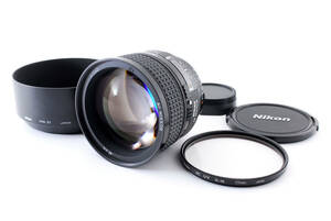 【美品】Nikon AF NIKKOR 85mm f/1.4 D Portrait Lens + Food +UV Filter ニコン ニッコール ポートレイト 1458@o2