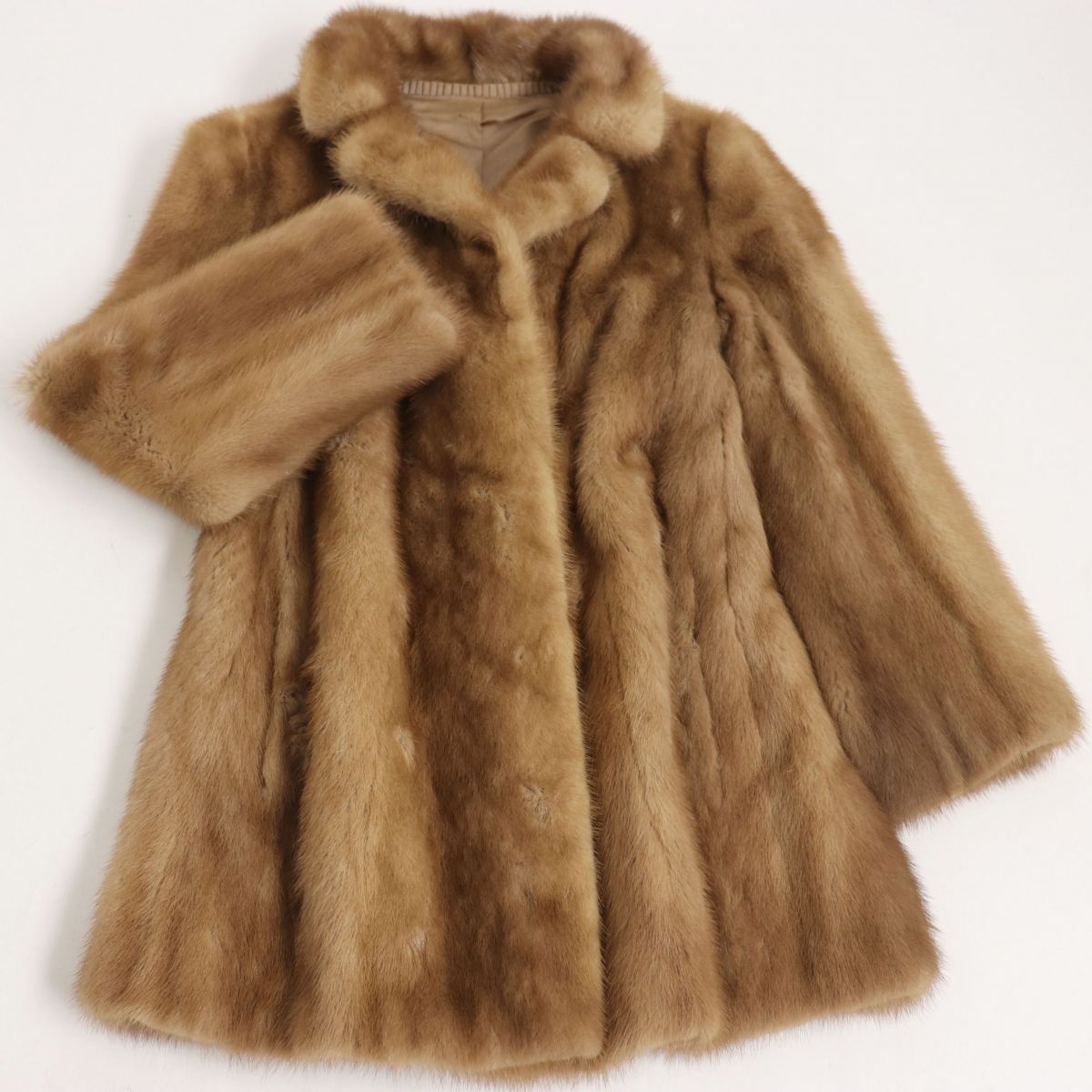 ジャケット/アウターOS FUR ミンク コート ネーム入 未使用レディース