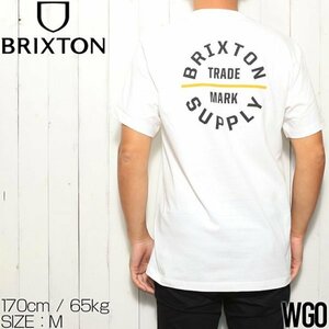 【送料無料】半袖Tシャツ バックプリントTEE BRIXTON ブリクストン OATH V S/S TEE 16410　WGO Sサイズ