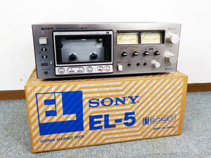 SONY　ソニー　エルカセットデッキ　　EL-5　　元箱あり　美品　現状渡し　ELCASET