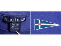 90s USA製 オールド ■ ノーティカ 両面 プリント 長袖 Tシャツ ( メンズ L )古着 90年代 アメリカ製 NAUTICA ロンT ロゴTシャツ プリントT_画像4