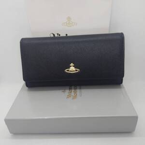 Vivienne Westwood ヴィヴィアンウエストウッド 長財布 チェーンショルダー 黒 ブラック オーブ アウトレット品