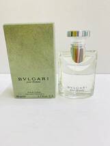 【OP4456】1円~ BVLGARI Pour Homme Eau de Toilette 50ml 1.7fl.oz.U.S ブルガリ プールオム オード トワレ 香水 開封済み 残量9割以上 _画像1