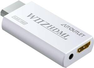 AUTOUTLET Wii to Hdmi アダプタ コンバーター Wii2HDMI アダプター ビデオ オーディオ 3.5mm 