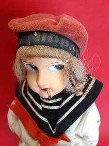 【舟】レディーマドロス人形　アンティーク人形　レトロ人形　フランス人形　昭和レトロ　マドロス人形　セーラー人形　ポパイ　