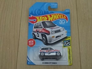 HW Hot WHeeLs '85 HONDA CITY TURBO Ⅱ ホットウィール ホンダ シティ ターボ II ブルドッグ ミニカー ミニチュアカー