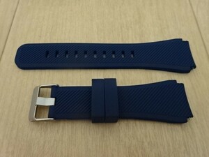  wristwatch for band silicon rubber belt 22mm navy blue color navy b louver ne stick attaching 