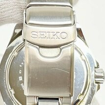 【中古】セイコー 腕時計 メンズ V157-BN0 ダイバー クオーツ アナログ ステンレス 黒 SEIKO 11004112_画像7