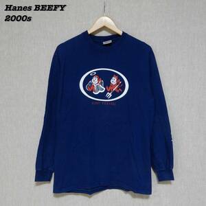 KENT DENVER Long Sleeve T-Shirts 2000s M T044 Hanes BEEFY ヘインズ ビーフィー 長袖 Tシャツ