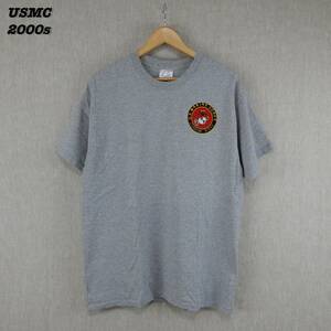 US MARINE CORP T-shirts L T073 PORT and COMPANY U.S. Marine Corps футболка армия было использовано милитари 